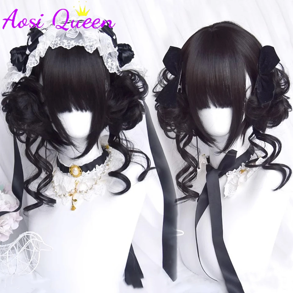 AOSI Synthetic Brown Black Short Lolita Cosplay Bob Wig Straight Hair Women's Wig with Dragon Beard Ball Hair Bag Natural Wig LM
AOSI Synthetic Brown Black Short Lolita Cosplay Bob Wig Straight Hair Women's Wig with Dragon Beard Ball Hair Bag Natural Wig LM