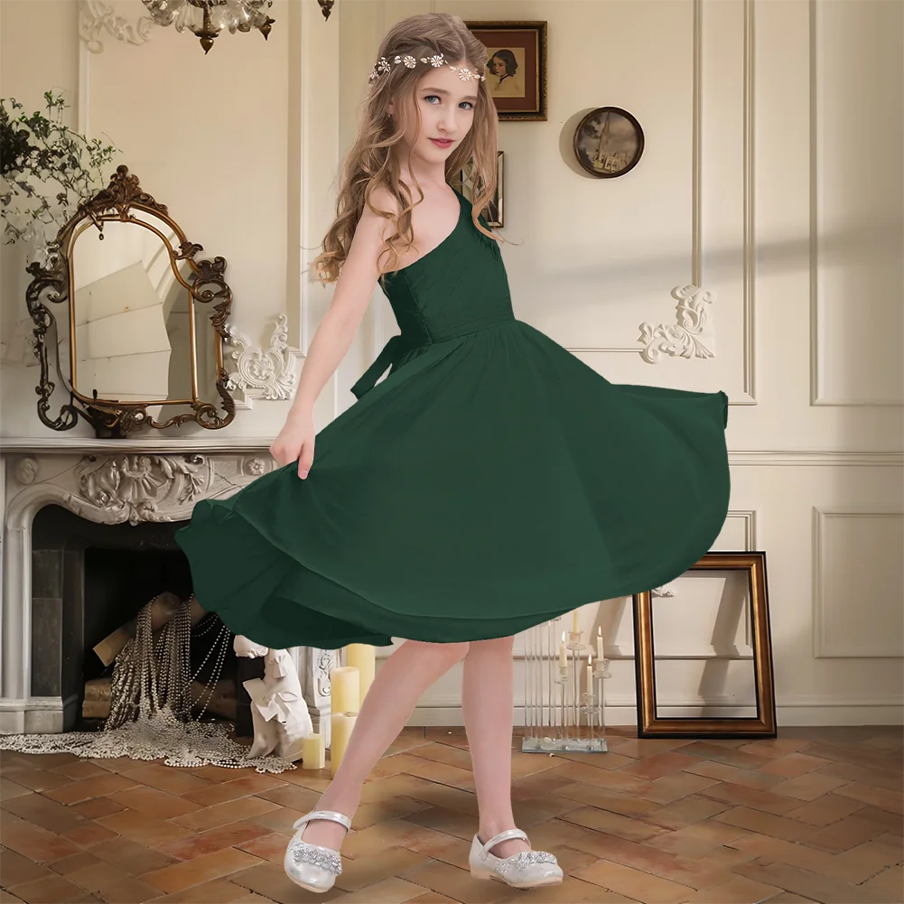 A-Line One Shoulder Knee-Length Chiffon Junior Bridesmaid Dress Flower Girl Dress Girls Wedding Party Formal Special Occasion
A-Line One Shoulder Knee-Length Chiffon Junior Bridesmaid Dress Flower Girl Dress Girls Wedding Party Formal Special Occasion