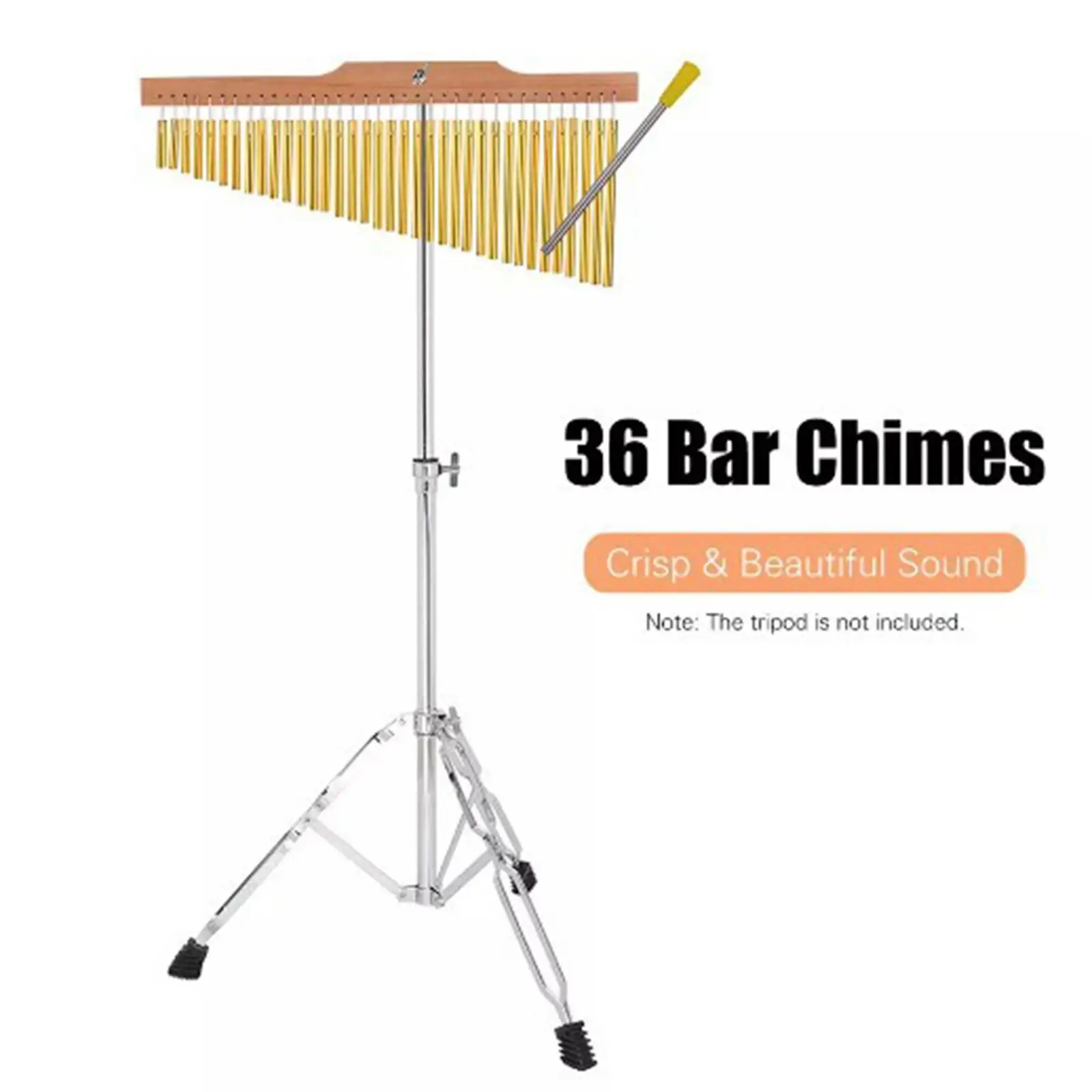 25/36 Bar Chimes Percussion Instrument Single Row Wind Chimes with Adjustable Mounting Bracket Musical Percussion Instrument
25/36 Bar Chimes Percussion Instrument Single Row Wind Chimes with Adjustable Mounting Bracket Musical Percussion Instrument