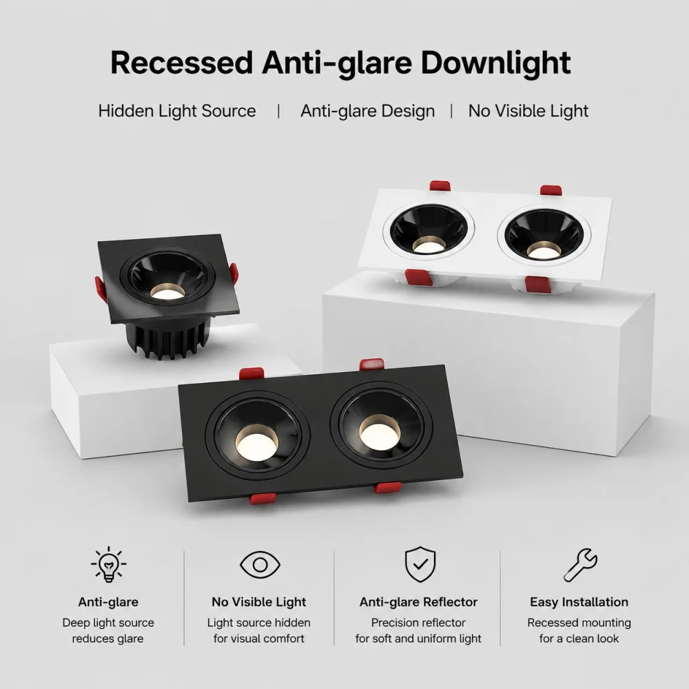 Dimmable Anti-Glare Recessed COB LED Downlights 9W 12W 15W LED Ceiling Lamp AC85~265V LED Ceiling Spot Lights Indoor Lighting
Dimmable Anti-Glare Recessed COB LED Downlights 9W 12W 15W LED Ceiling Lamp AC85~265V LED Ceiling Spot Lights Indoor Lighting