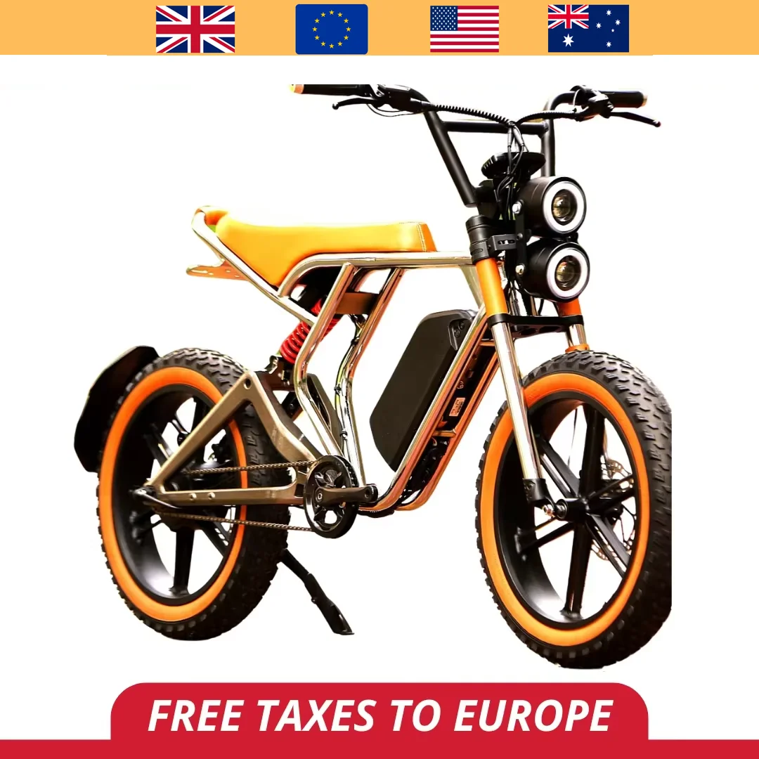 2025 Новый дизайн E Bike Fat 20*4 Urban Commute Ebike Cro-Moly Стальная рама Электрический горный велосипед класса 3, новая рама Ebike Commuter 
2025 Новый дизайн E Bike Fat 20*4 Urban Commute Ebike Cro-Moly Стальная рама Электрический горный велосипед класса 3, новая рама Ebike Commuter