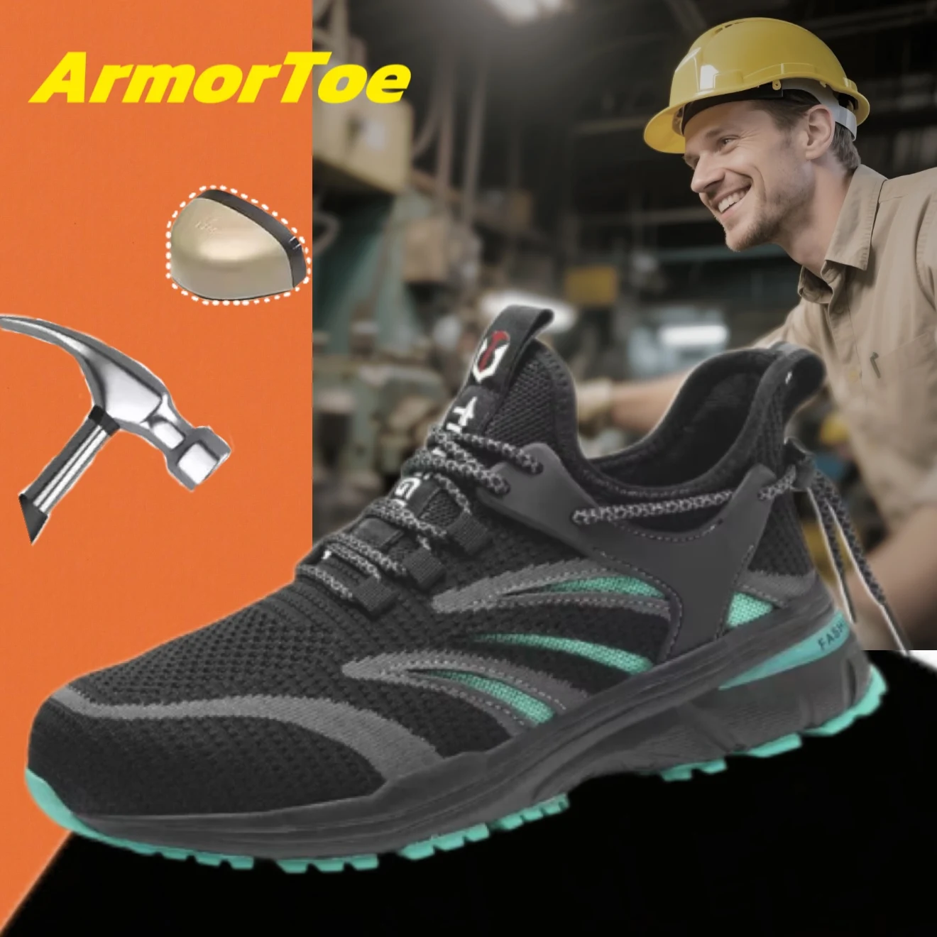 ArmorToe Steel Head Anti-smash and Anti-stabbing Safety Shoes Lightweight Wear-resistant Non-slip Work Shoes #Armor2509
ArmorToe Steel Head Anti-smash and Anti-stabbing Safety Shoes Lightweight Wear-resistant Non-slip Work Shoes #Armor2509