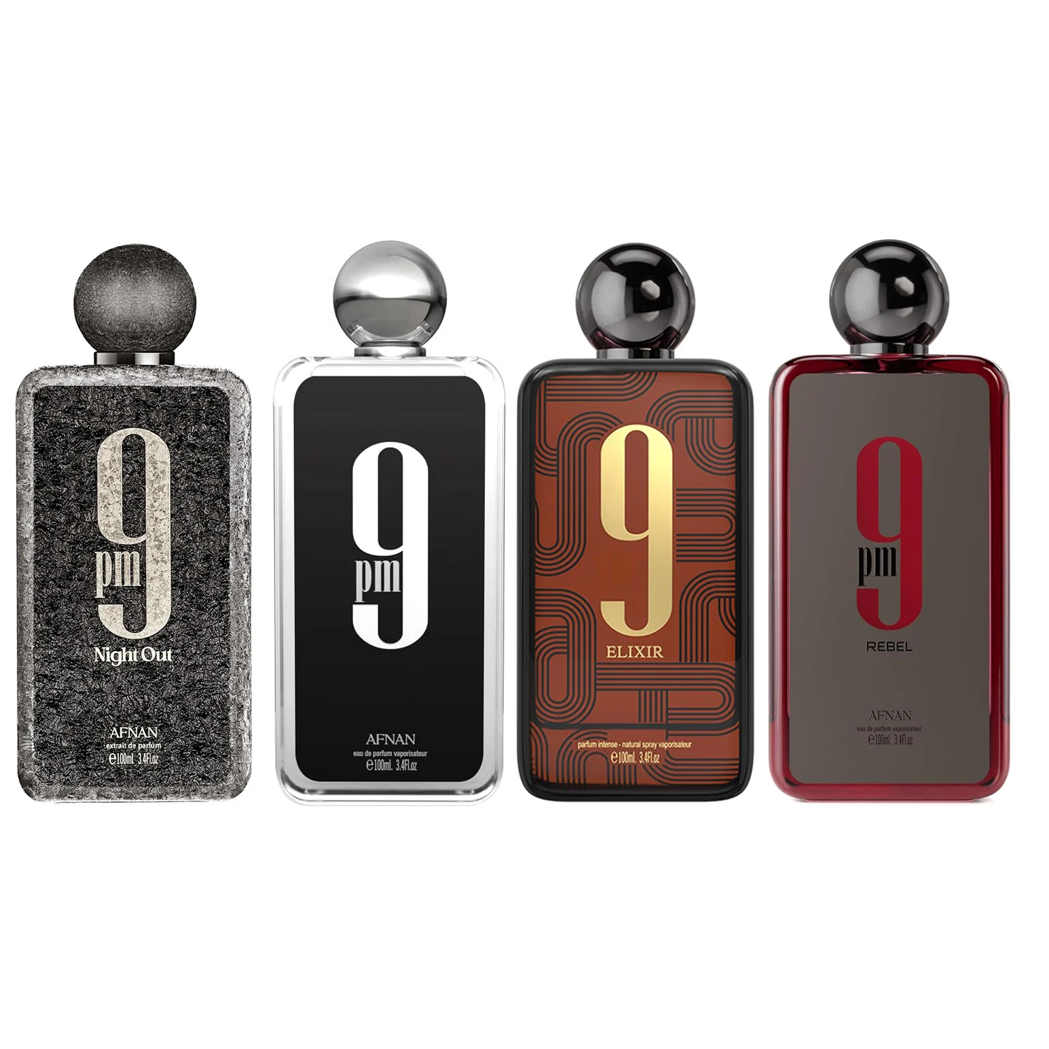 Afnan 9 PM Collection Eau de Parfum Spray For Unisex , Night Out Rebel Elixir 3.4 Oz / 100 ML Long-Lasting Fragrance Valentine's Day Gift For Men
Afnan 9 PM Collection Eau de Parfum Spray For Unisex , Night Out Rebel Elixir 3.4 Oz / 100 ML Long-Lasting Fragrance Valentine's Day Gift For Men