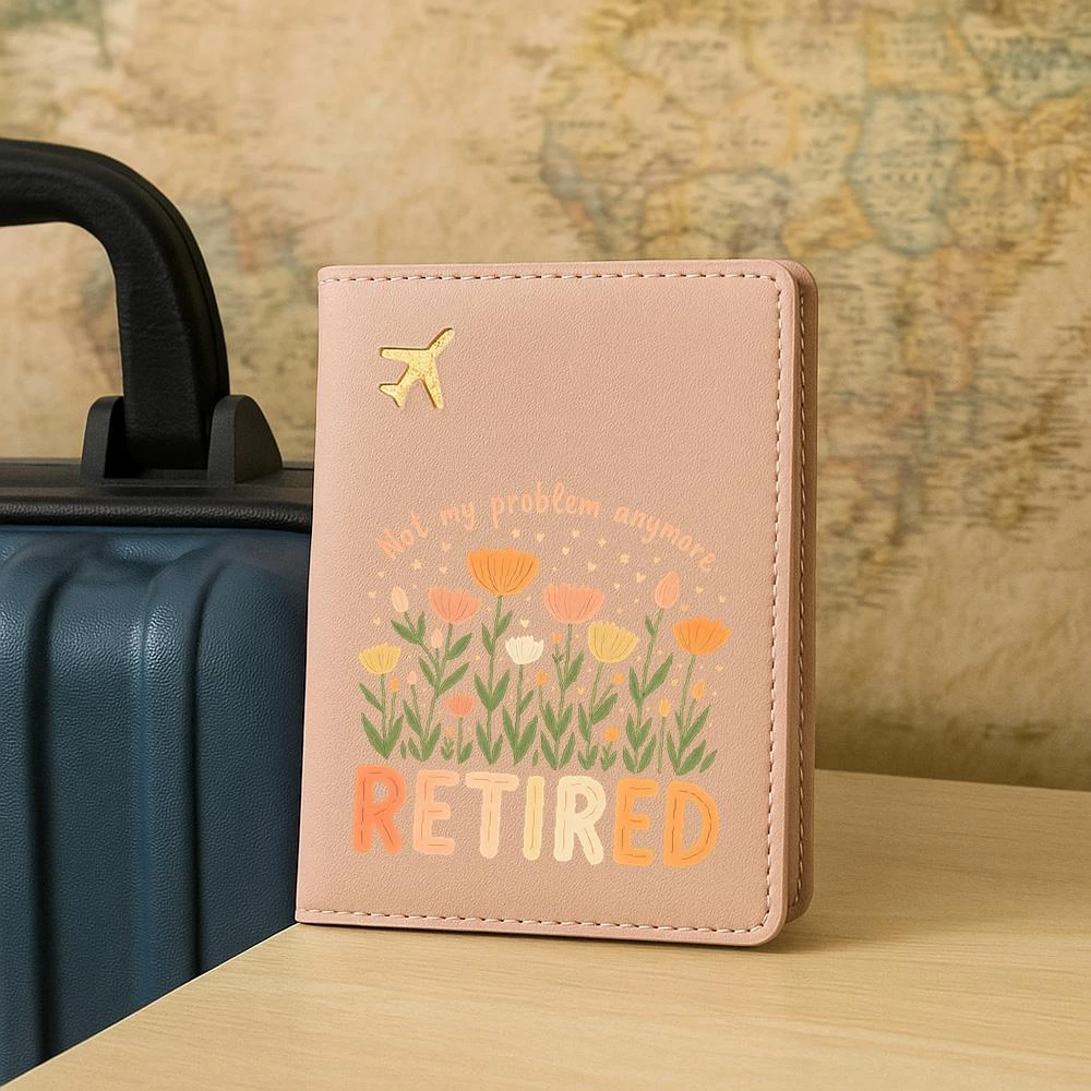 Custom Name Floral Passport Holder Wallet Funny Retired Quote Travel Gift For Women Wife Retirees Birthday Party Favor
Custom Name Floral Passport Holder Wallet Funny Retired Quote Travel Gift For Women Wife Retirees Birthday Party Favor