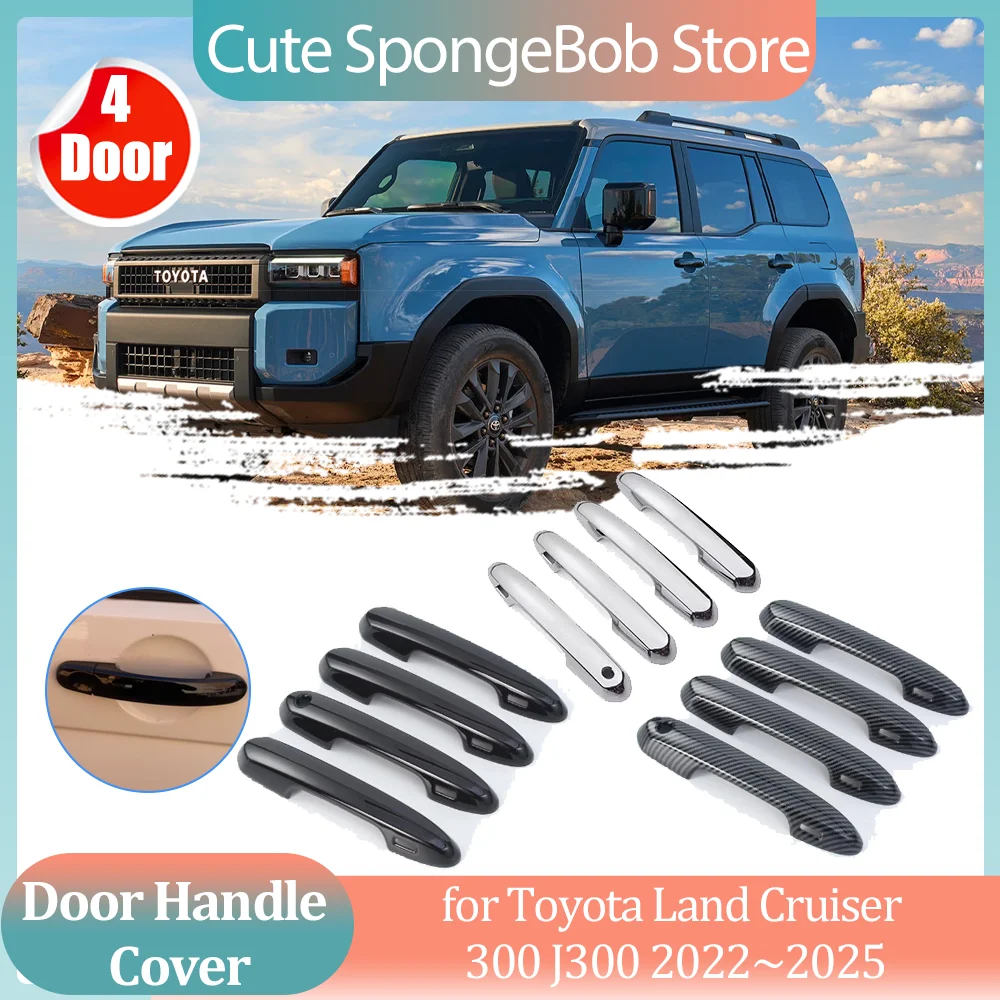 Car Handle Cover for Toyota Land Cruiser 300 J300 2022~2025 2023 Carbon Fiber Black Door Sticker Trim Strip Cap Decor Accessorie
Car Handle Cover for Toyota Land Cruiser 300 J300 2022~2025 2023 Carbon Fiber Black Door Sticker Trim Strip Cap Decor Accessorie