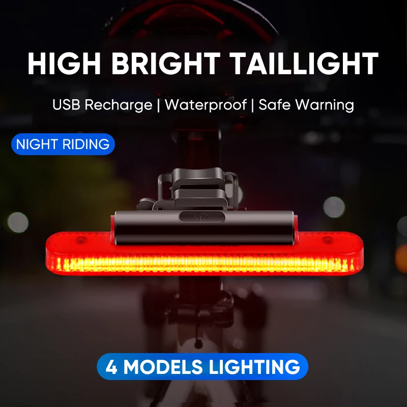 Bike Rear Light LED Bicycle Tail Light USB Rechargea Highlight Road MTB Warning Lamp Waterproof Cycling Taillight Night Riding
Bike Rear Light LED Bicycle Tail Light USB Rechargea Highlight Road MTB Warning Lamp Waterproof Cycling Taillight Night Riding