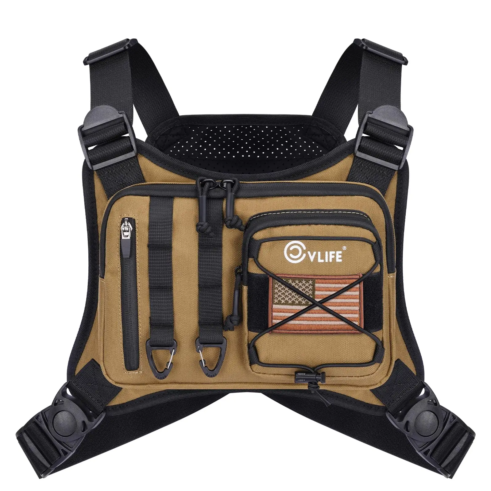 CVLIFE Outdoor Chest Bag for Men, Tactical Chest Pack, Adjustable Running Vest Bag, Lightweight Anti-theft EDC Rig for Hiking
CVLIFE Outdoor Chest Bag for Men, Tactical Chest Pack, Adjustable Running Vest Bag, Lightweight Anti-theft EDC Rig for Hiking