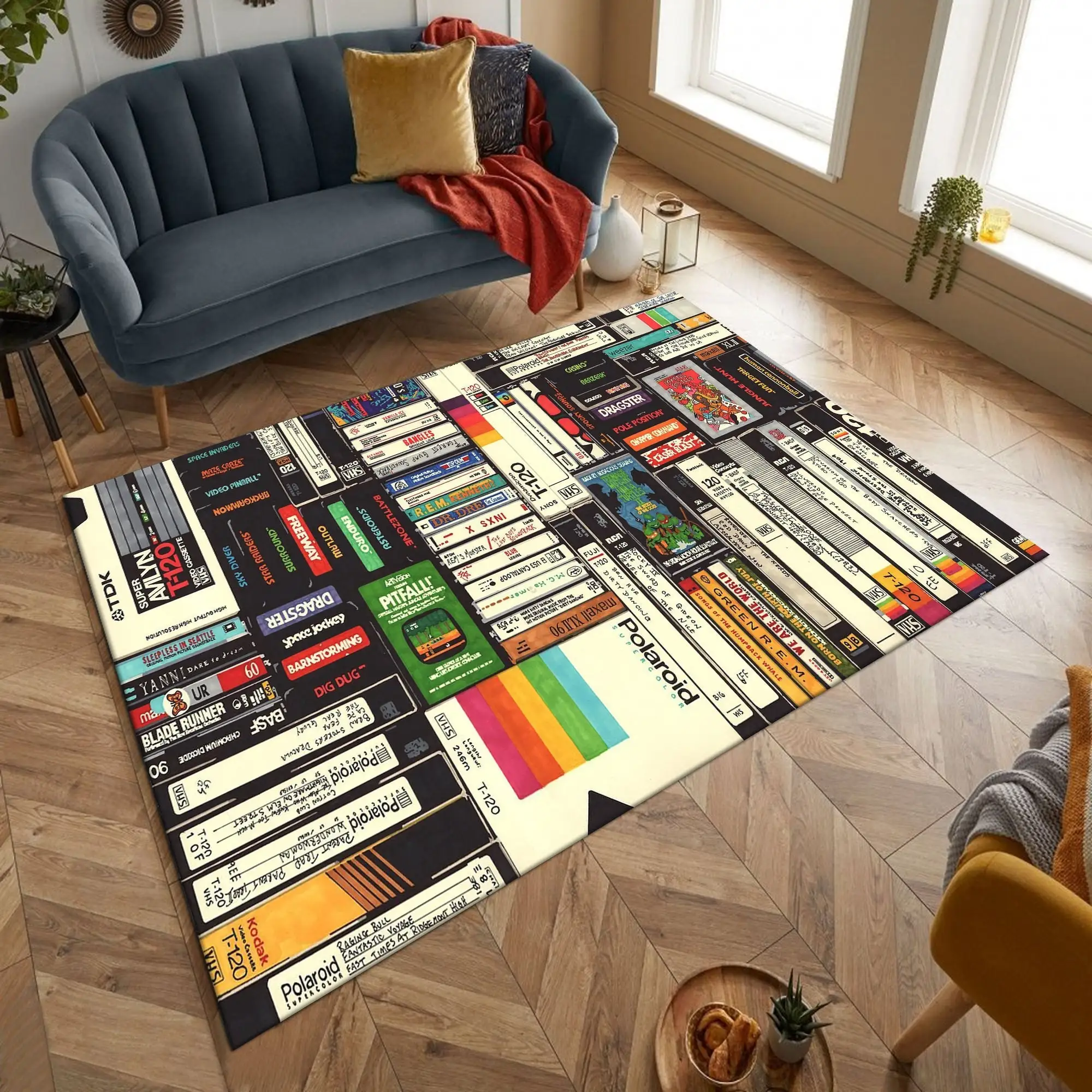 Classic Cassette 90s Tap Retro Design Rug Non Slip Soft Flannel Carpet Custom Music Living Room Rug Unique Gift
Classic Cassette 90s Tap Retro Design Rug Non Slip Soft Flannel Carpet Custom Music Living Room Rug Unique Gift