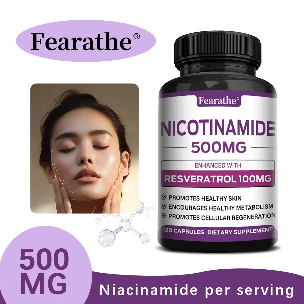 Niacinamide B3 & Resveratrol Capsules, Antioxidant, Supports Skin Wellness, Normal Energy Metabolism & Cellular Protection
Niacinamide B3 & Resveratrol Capsules, Antioxidant, Supports Skin Wellness, Normal Energy Metabolism & Cellular Protection