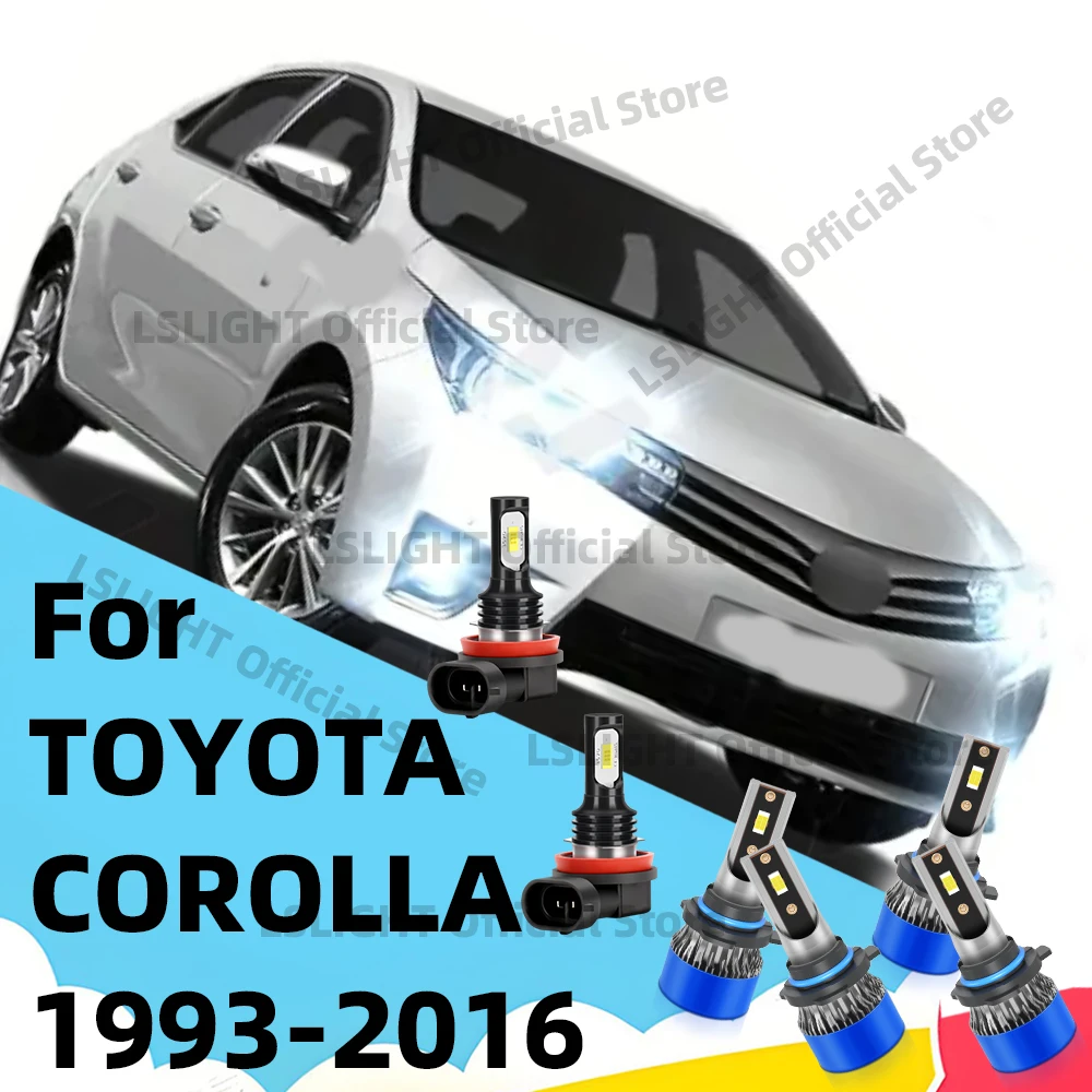 2/4/6Pcs Car Front Lamps For Toyota Corolla 1993-2016 2005 2006 2007 2008 LED Headlight Bulbs 6000K High Low Beam Fog Lights
2/4/6Pcs Car Front Lamps For Toyota Corolla 1993-2016 2005 2006 2007 2008 LED Headlight Bulbs 6000K High Low Beam Fog Lights