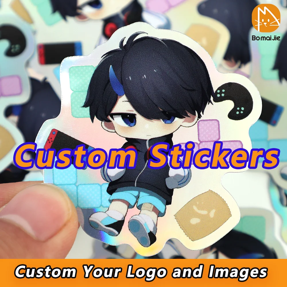 Custom Stickers Labels With Logo NameText Waterproof Holographic Transparent Die Cut Vinyl Personalized For Packaging
Custom Stickers Labels With Logo NameText Waterproof Holographic Transparent Die Cut Vinyl Personalized For Packaging