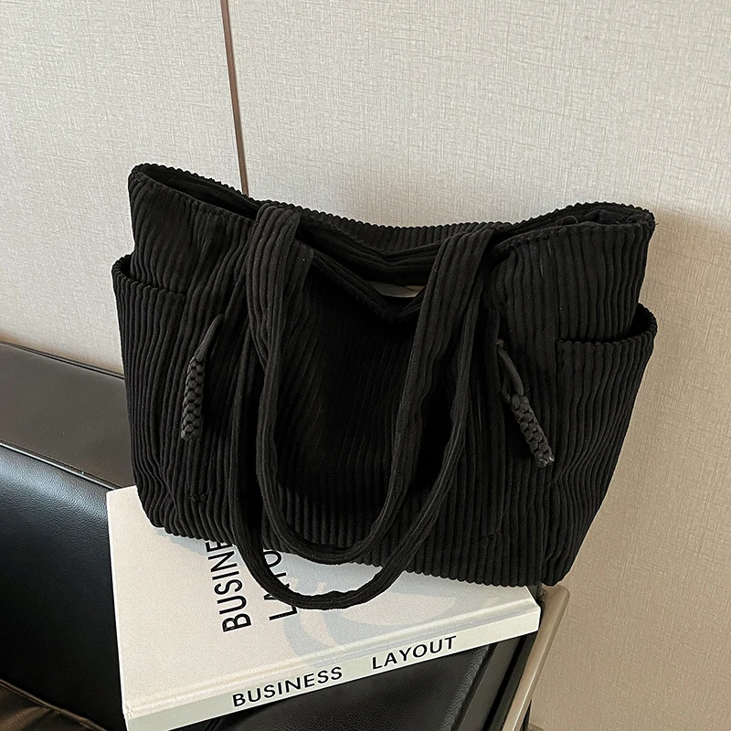 Simple Knitted Fabric Tote Bag for Women Large Capacity Shoulder Bag Lightweight Versatile Eco Shopping Bag
Simple Knitted Fabric Tote Bag for Women Large Capacity Shoulder Bag Lightweight Versatile Eco Shopping Bag