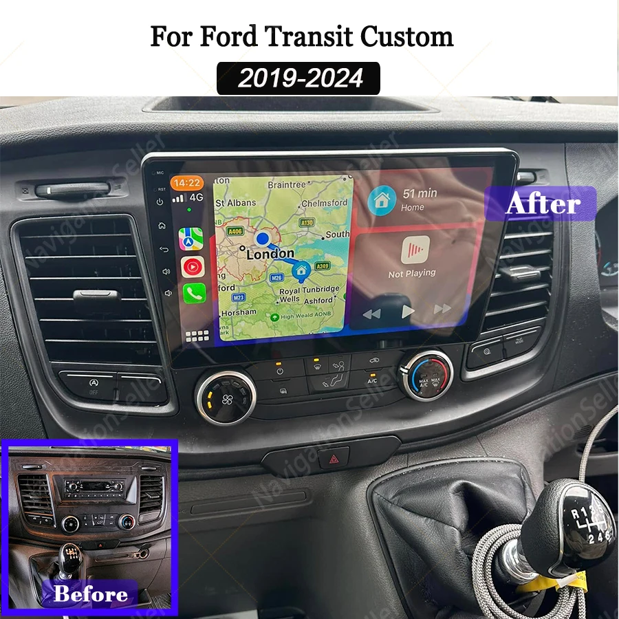 Car Radio For Ford Transit Custom 2019-2024 GPS Navigation Multimedia Player Stereo Carplay Auto Video Android 13 Bluetooth Wifi
Car Radio For Ford Transit Custom 2019-2024 GPS Navigation Multimedia Player Stereo Carplay Auto Video Android 13 Bluetooth Wifi
