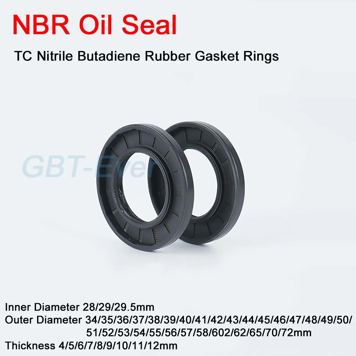 1Pcs NBR Framework Oil Seal ID 28/29/29.5mm OD 34-72mm TC Nitrile Butadiene Rubber Gasket Rings Cover Double Lip with Spring
1Pcs NBR Framework Oil Seal ID 28/29/29.5mm OD 34-72mm TC Nitrile Butadiene Rubber Gasket Rings Cover Double Lip with Spring