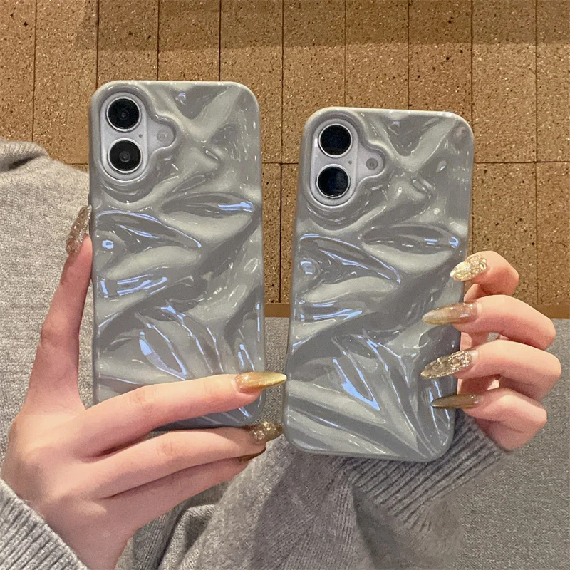 Fashion Plating Glossy Laser Wrinkle phone case for iPhone 16 15 14 13 12 Pro Max Meteorite Texture Bumper Cover Funda For Apple
Fashion Plating Glossy Laser Wrinkle phone case for iPhone 16 15 14 13 12 Pro Max Meteorite Texture Bumper Cover Funda For Apple