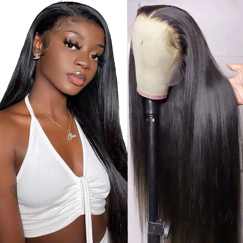 13x6 HD Transparent Synthetic Lace Frontal Wigs Heat-resistant Fiber 28 Inch Bone Straight Glueless Lace Front Wig For Women
13x6 HD Transparent Synthetic Lace Frontal Wigs Heat-resistant Fiber 28 Inch Bone Straight Glueless Lace Front Wig For Women