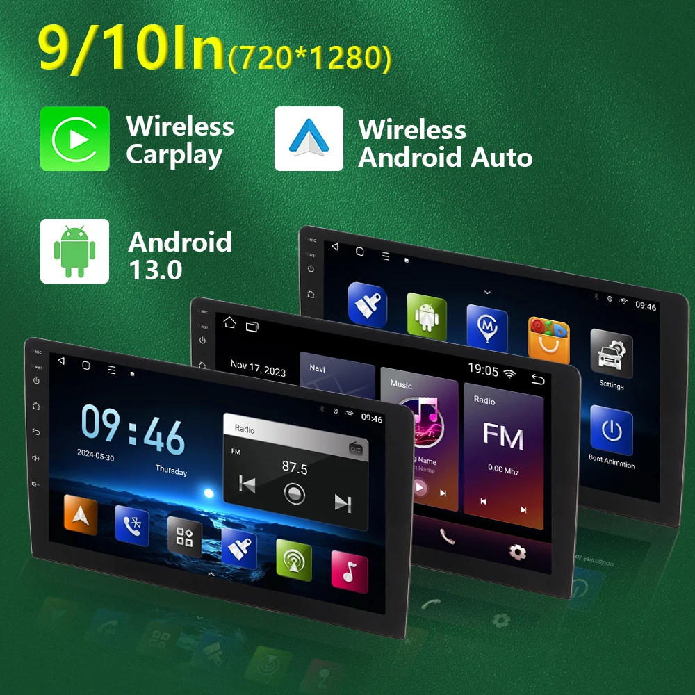9/10Inch Car Radio Carplay Android 13/12 Touch Screen Autoradio Rearview Camera Wireless GPS Multimedia Video Player MP3 MP5
9/10Inch Car Radio Carplay Android 13/12 Touch Screen Autoradio Rearview Camera Wireless GPS Multimedia Video Player MP3 MP5