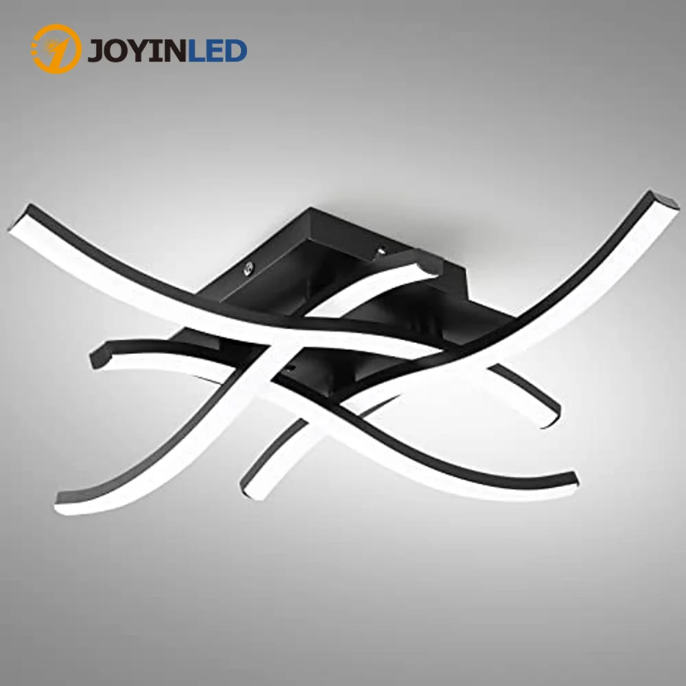 LED Ceiling Light 12W 24W Curved Design Ceiling Lamp Modern Living Room Lamp 6000K Cold White for Dining Room Bedroom Balcony 
LED Ceiling Light 12W 24W Curved Design Ceiling Lamp Modern Living Room Lamp 6000K Cold White for Dining Room Bedroom Balcony