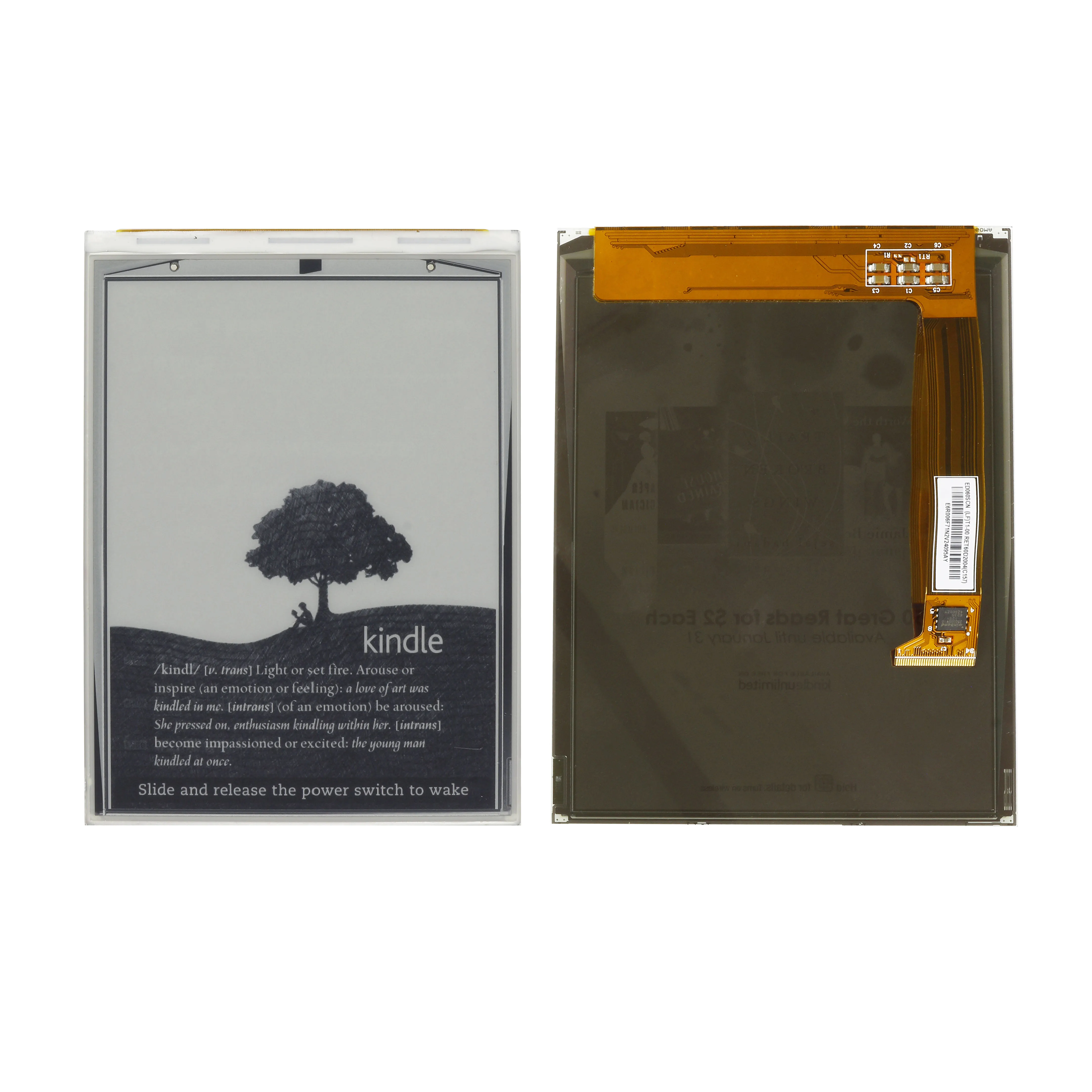 6,0-дюймовый ЖК-экран ED060SCF(LF)T1 с электронными чернилами для kindle 4 K4 do1100, дисплей для чтения электронных книг
6,0-дюймовый ЖК-экран ED060SCF(LF)T1 с электронными чернилами для kindle 4 K4 do1100, дисплей для чтения электронных книг