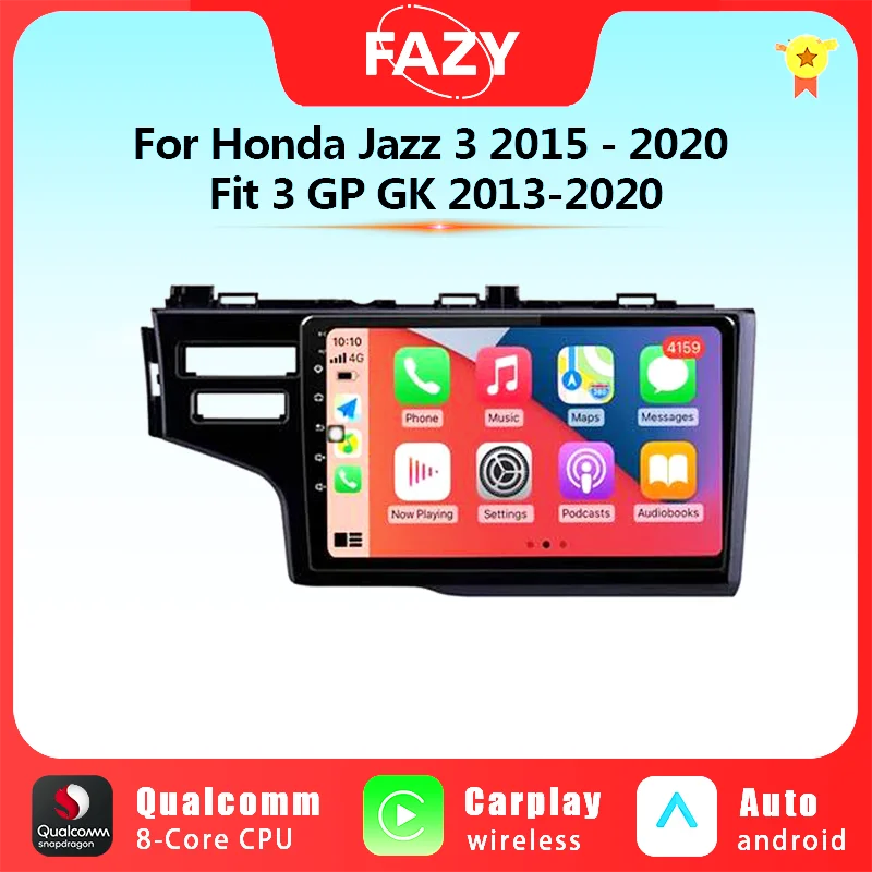 Автомобильное радио 9 ''Android для Honda Jazz 3 2015-2020 Fit 3 GP GK 2013-2020 автомобильный мультимедийный плеер GPS навигация Carplay 4G WIFI DSP
Автомобильное радио 9 ''Android для Honda Jazz 3 2015-2020 Fit 3 GP GK 2013-2020 автомобильный мультимедийный плеер GPS навигация Carplay 4G WIFI DSP