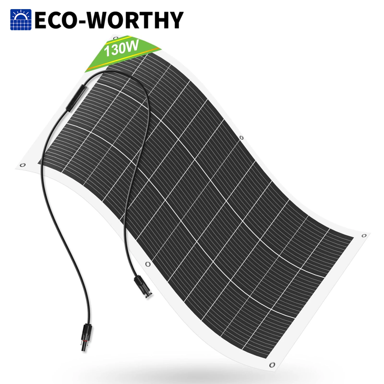 ECO-WORTHY 130 Вт 12BB Гибкие солнечные панели, 23,5% высокая эффективность, водонепроницаемые, монокристаллические, легкие солнечные панели для автодомов
ECO-WORTHY 130 Вт 12BB Гибкие солнечные панели, 23,5% высокая эффективность, водонепроницаемые, монокристаллические, легкие солнечные панели для автодомов