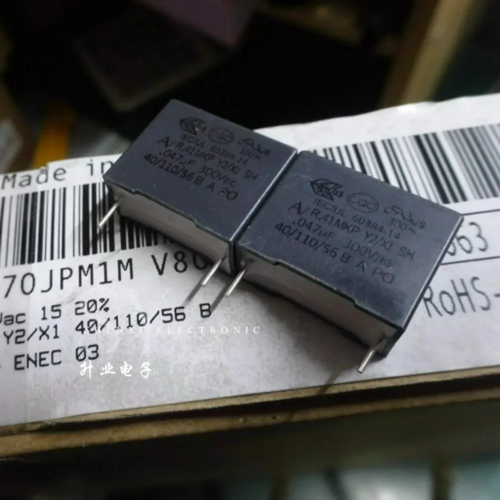 5pcs/lot AV R41 MKP 0.047uf 300VAC 47nf 473 M 20% Brand New 15mm Film Capacitor R413I2470JPM1M (Short Pins)
5pcs/lot AV R41 MKP 0.047uf 300VAC 47nf 473 M 20% Brand New 15mm Film Capacitor R413I2470JPM1M (Short Pins)