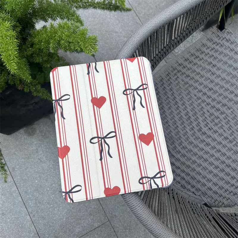Striped bow tablet case for iPad Pro 11'’ Air 2024 iPad 10th M3 2025 Air 6 5 4 10.9 7 8 10.2 9.7 Air3 10.5 10.5" Mini Love Cover
Striped bow tablet case for iPad Pro 11'’ Air 2024 iPad 10th M3 2025 Air 6 5 4 10.9 7 8 10.2 9.7 Air3 10.5 10.5" Mini Love Cover