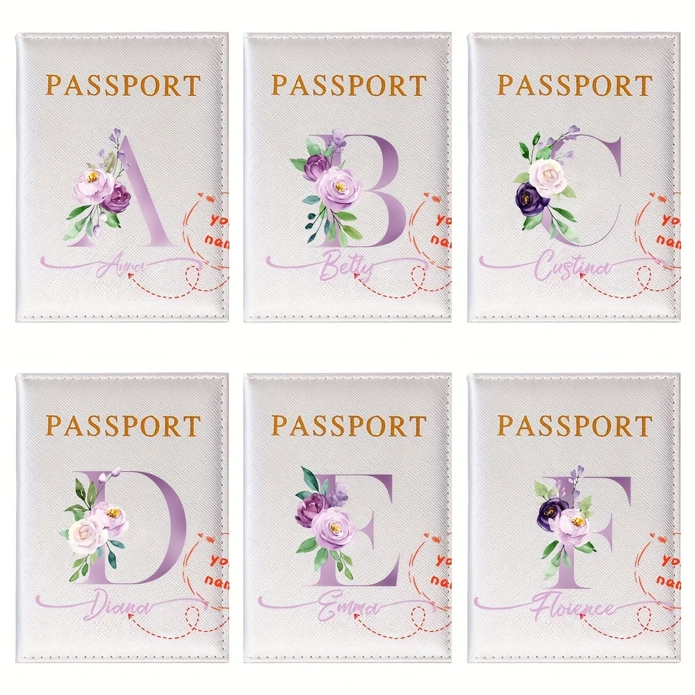 Personalized Flower 26-Initial PU Passport Holder, Ultra-thin Travel Wallet, Card & Document Organizer, Travel Accessory
Personalized Flower 26-Initial PU Passport Holder, Ultra-thin Travel Wallet, Card & Document Organizer, Travel Accessory