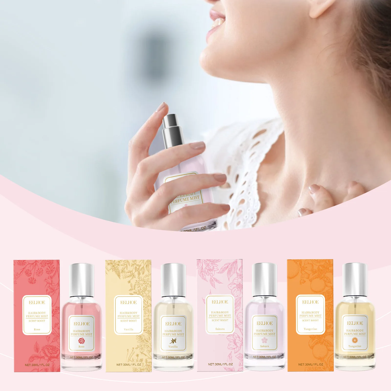 Roxelis 30ml Body Perfume Spray Hair Scent Light Fresh Skin Long Lasting Floral Fragrance Add Personal Charms Dating Perfume
Roxelis 30ml Body Perfume Spray Hair Scent Light Fresh Skin Long Lasting Floral Fragrance Add Personal Charms Dating Perfume