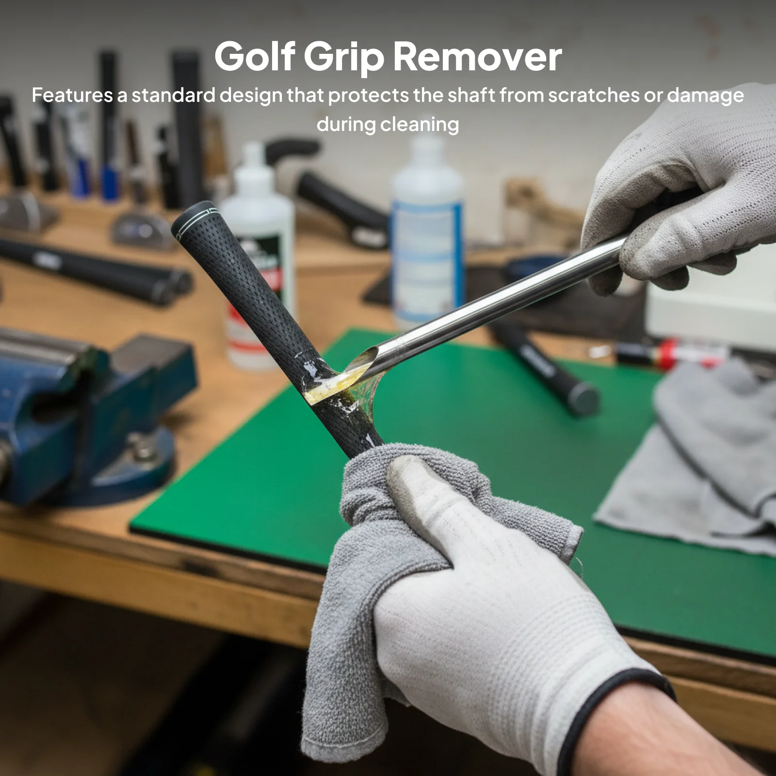 Golf Grip Remover Kit with Aluminum Tape Peeling Tool Essential Accessory for Golf Club Grip Replacement and Repair
Golf Grip Remover Kit with Aluminum Tape Peeling Tool Essential Accessory for Golf Club Grip Replacement and Repair