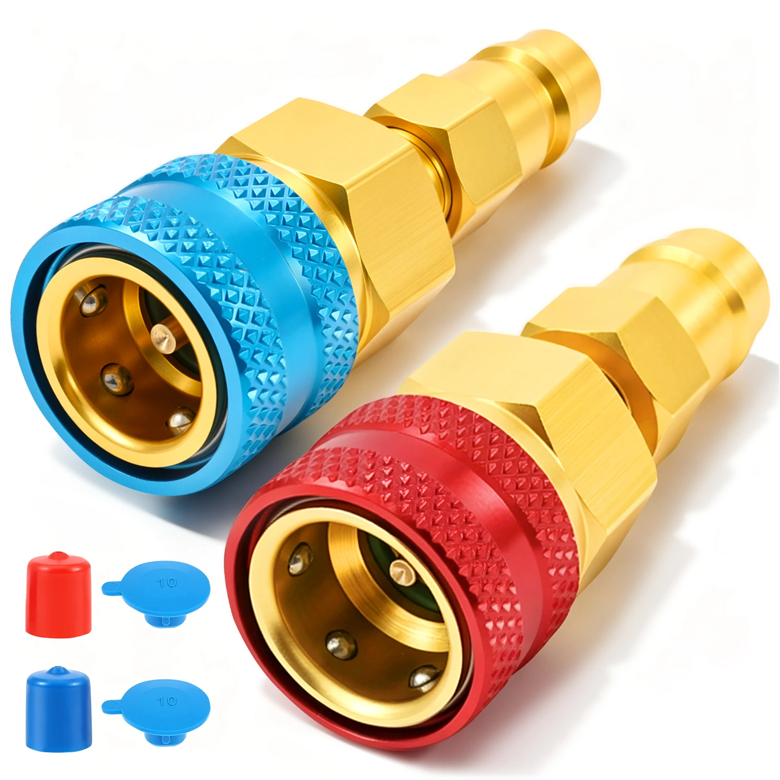 R1234yf Couplers Adjustable R1234yf to R134a Quick Coupler Refrigerant Adapter High Low Side Conversion Kit for AC Recharging F
R1234yf Couplers Adjustable R1234yf to R134a Quick Coupler Refrigerant Adapter High Low Side Conversion Kit for AC Recharging F