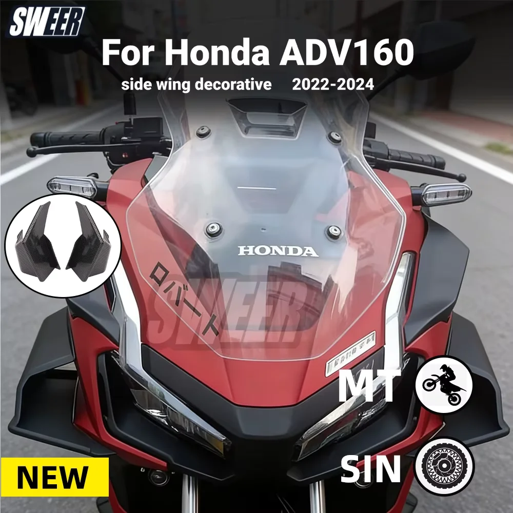 Для Honda ADV160 22-24 мотоцикла, боковое крылышко, спойлер с ветровым плавником, защитная крышка переднего обтекателя, направляющая боковой панели с фиксированным крылом
Для Honda ADV160 22-24 мотоцикла, боковое крылышко, спойлер с ветровым плавником, защитная крышка переднего обтекателя, направляющая боковой панели с фиксированным крылом