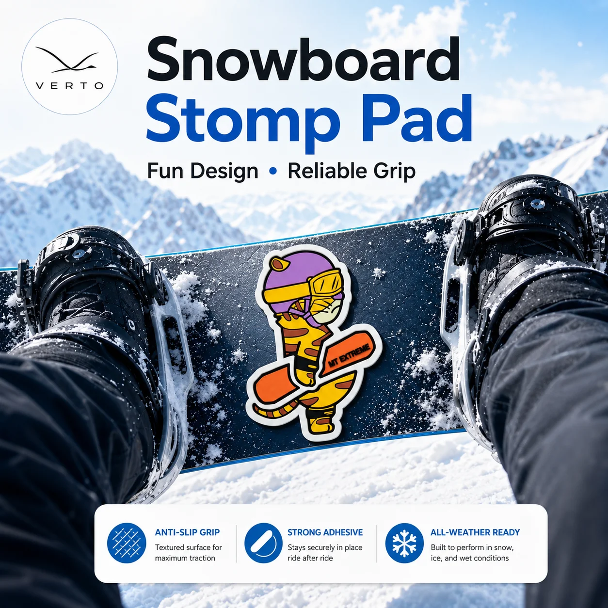 Animal Shape Snowboard Stomp Pad Waterproof Anti Slip Traction Grip Mat Strong Adhesive Board Pad
Animal Shape Snowboard Stomp Pad Waterproof Anti Slip Traction Grip Mat Strong Adhesive Board Pad