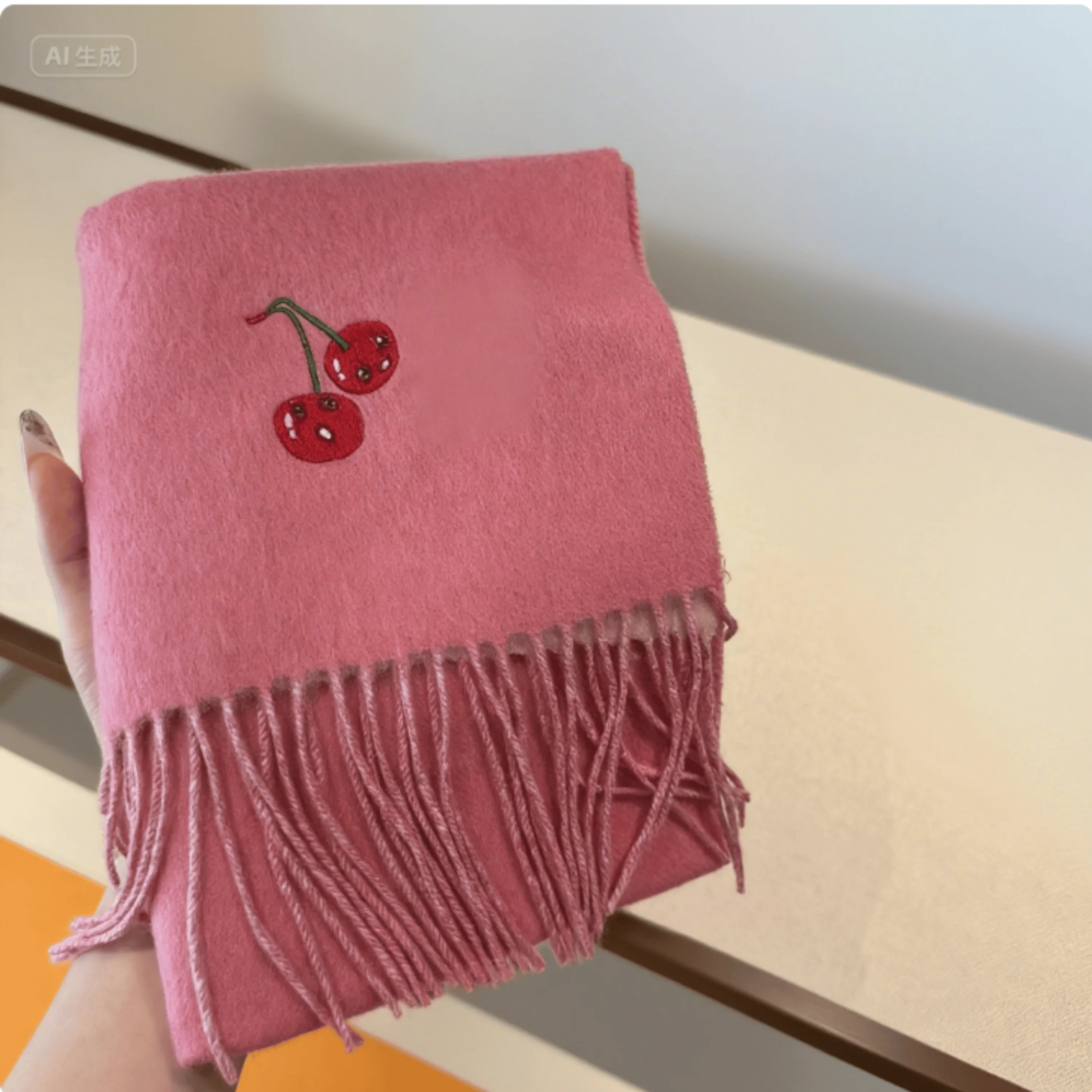 Scarf Fashion Cherry Embroidery All-match Autumn Winter Soft New Couple Style Scarf 30*180 CM 2025
Scarf Fashion Cherry Embroidery All-match Autumn Winter Soft New Couple Style Scarf 30*180 CM 2025