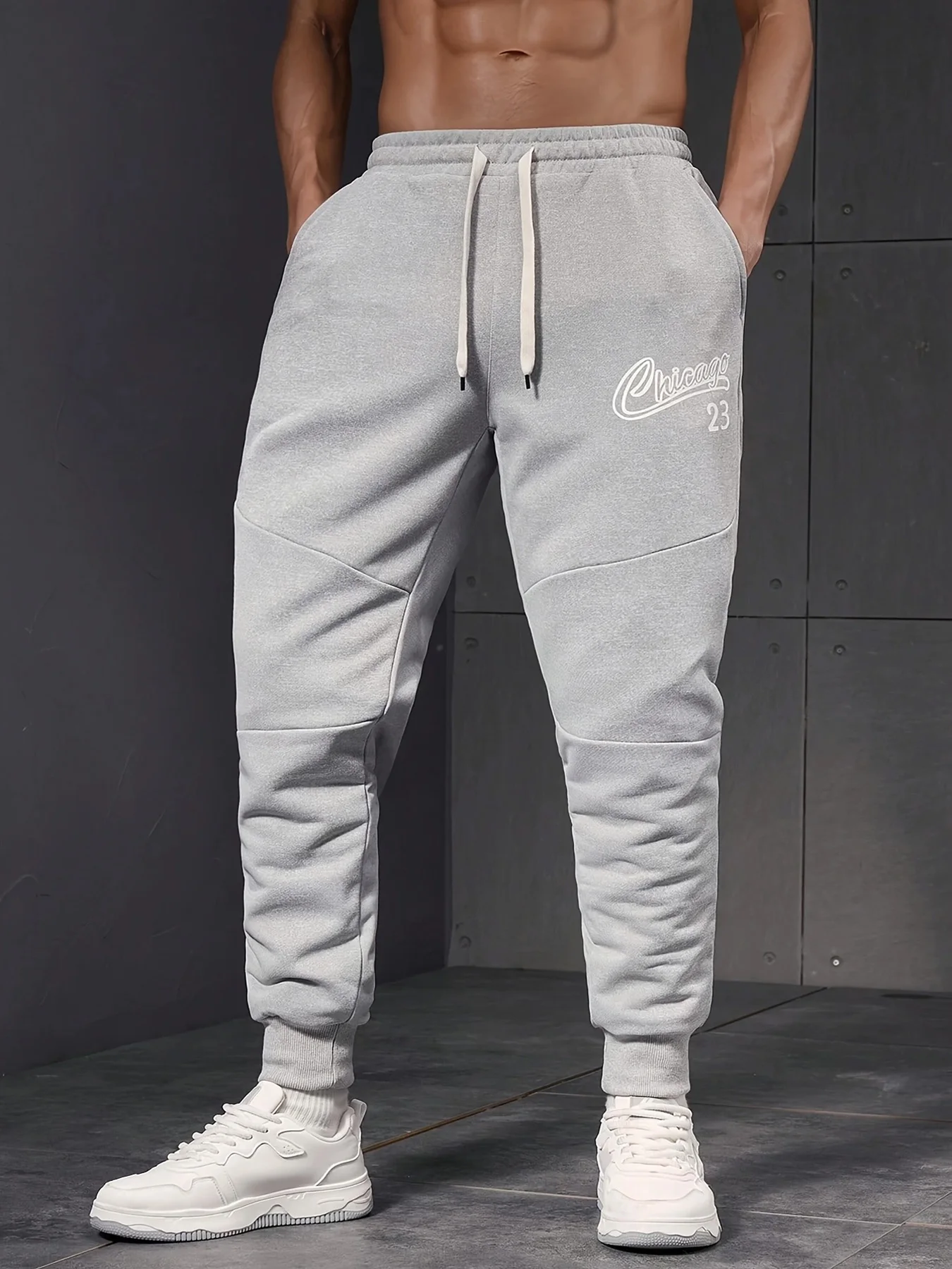 Men's Athletic Pants — Loose Fit, Knitted Fabric, Printed Design, Drawstring Waist, Pockets, Cuffed Ankles, Machine Washable, Li
Men's Athletic Pants — Loose Fit, Knitted Fabric, Printed Design, Drawstring Waist, Pockets, Cuffed Ankles, Machine Washable, Li