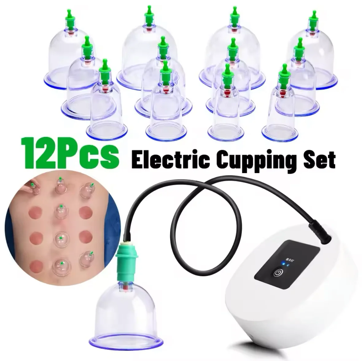 Tuhopeta Electric Vacuum Cupping Set Body jar Massager for Cellulite Reduction Slimming Muscle Pain Therapy Suction Body Cans
Tuhopeta Electric Vacuum Cupping Set Body jar Massager for Cellulite Reduction Slimming Muscle Pain Therapy Suction Body Cans