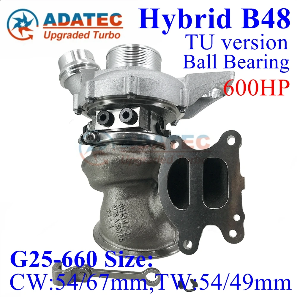 Hybrid TU B48 Turbo Ball Bearing 600HP G25-660 Size 870028 8662067 7953252 11658662067 Upgrade Turbine for B48A20C 141KW 2.0T
Hybrid TU B48 Turbo Ball Bearing 600HP G25-660 Size 870028 8662067 7953252 11658662067 Upgrade Turbine for B48A20C 141KW 2.0T