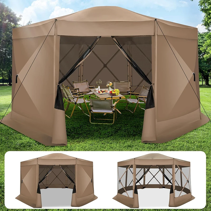 15x15ft Pop Up Gazebo Pavillon Screen Tent Screen House For Camping Screen Room With Mosquito Netting And Sidewall Hub Tent Instant Screened Canopy With Carrying Bag And Ground Stakes
15x15ft Pop Up Gazebo Pavillon Screen Tent Screen House For Camping Screen Room With Mosquito Netting And Sidewall Hub Tent Instant Screened Canopy With Carrying Bag And Ground Stakes