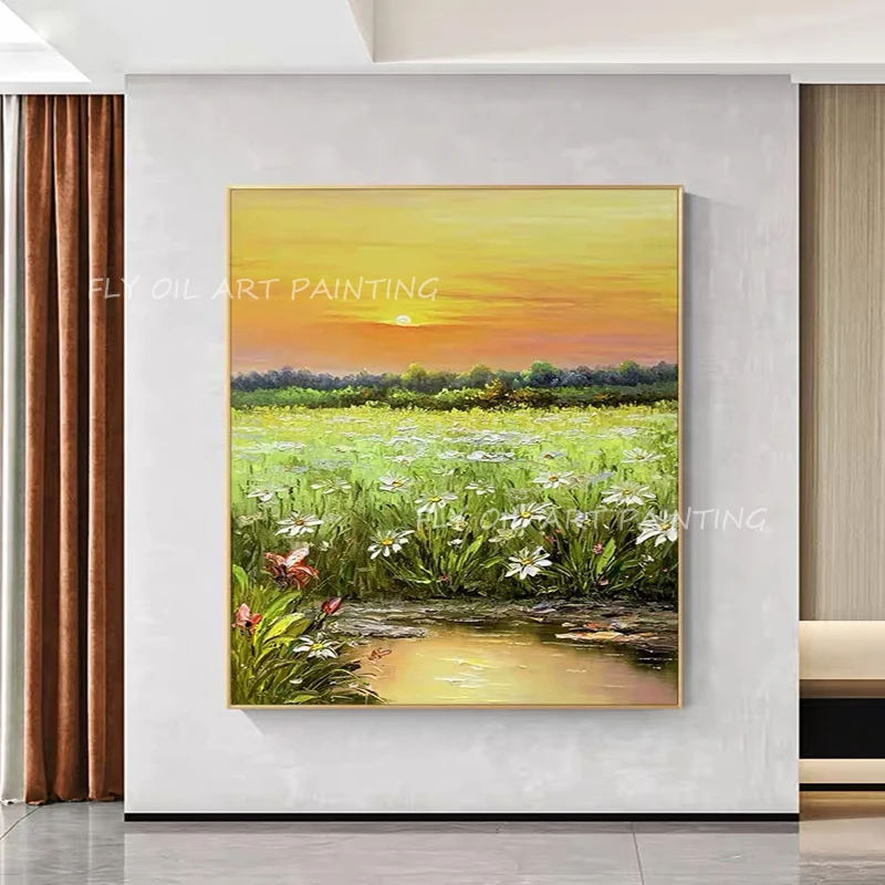 100% Handmade colorful landscape picture field with sunset art Oil Painting on Canvas Wall Art as a gift unframe
100% Handmade colorful landscape picture field with sunset art Oil Painting on Canvas Wall Art as a gift unframe