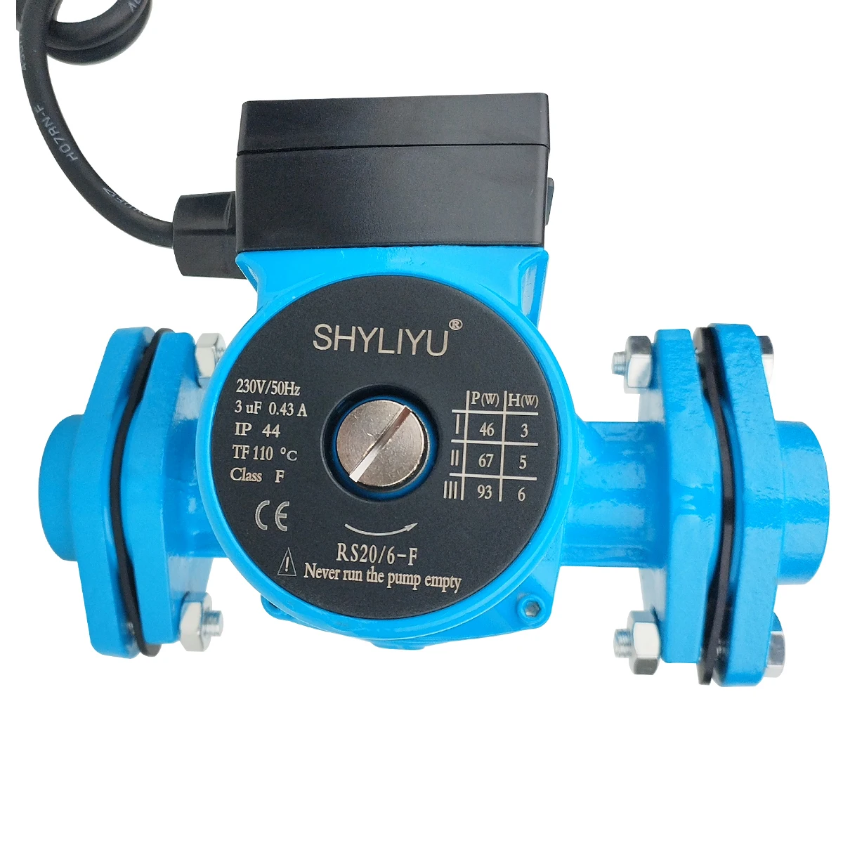 SHYLIYU 3-Speed Flange Recirculation Pump 55L/min Water Pressure Booster Pump for Central Heating Boiler Water Warm Ultra-quiet
SHYLIYU 3-Speed Flange Recirculation Pump 55L/min Water Pressure Booster Pump for Central Heating Boiler Water Warm Ultra-quiet