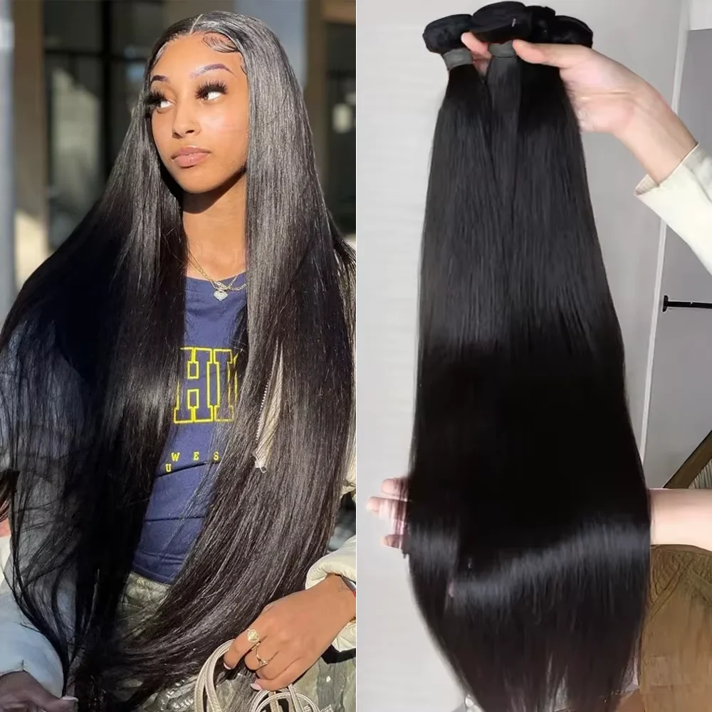 Straight Bundles 100% Human Hair Extensions Brazilian Remy 30 Inch Water Wavy Raw Hair Bundles Virgin Double Weft Hair Weaving
Straight Bundles 100% Human Hair Extensions Brazilian Remy 30 Inch Water Wavy Raw Hair Bundles Virgin Double Weft Hair Weaving