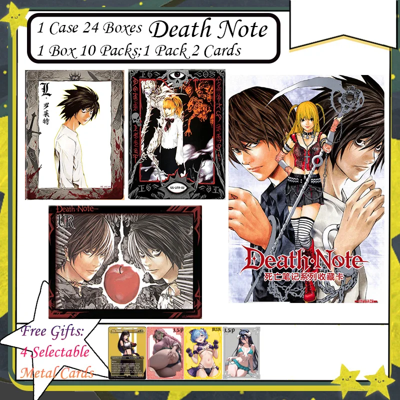 Death Note collection card Kids toys Board game card Christmas gift Yagami Light Anime characters Bronzing
Death Note collection card Kids toys Board game card Christmas gift Yagami Light Anime characters Bronzing