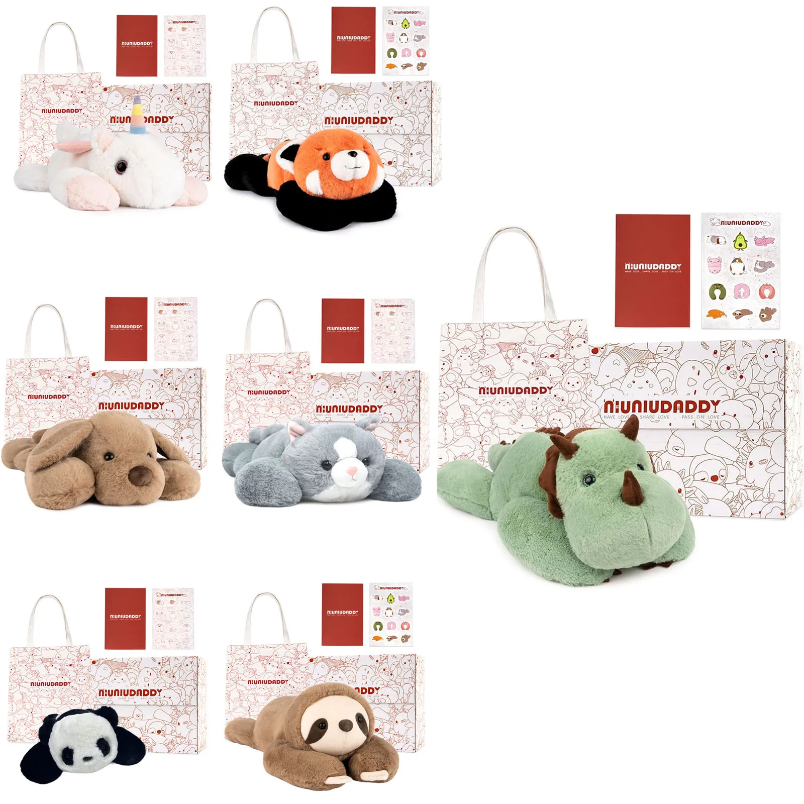 Niuniu Daddy 20" Weighted Stuffed Animals for Adults Kids Large Plush Toy Gifts with Soft Fur & Body Include Bag Stickers Card
Niuniu Daddy 20" Weighted Stuffed Animals for Adults Kids Large Plush Toy Gifts with Soft Fur & Body Include Bag Stickers Card