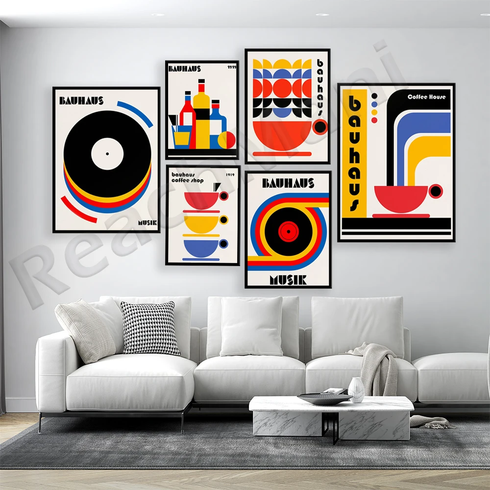 Bauhaus Prints, Wine and Whiskey, Coffee Shop 1919, Coffee Poster, Music Vinyl Vintage Poster - Minimalist Art Print
Bauhaus Prints, Wine and Whiskey, Coffee Shop 1919, Coffee Poster, Music Vinyl Vintage Poster - Minimalist Art Print
