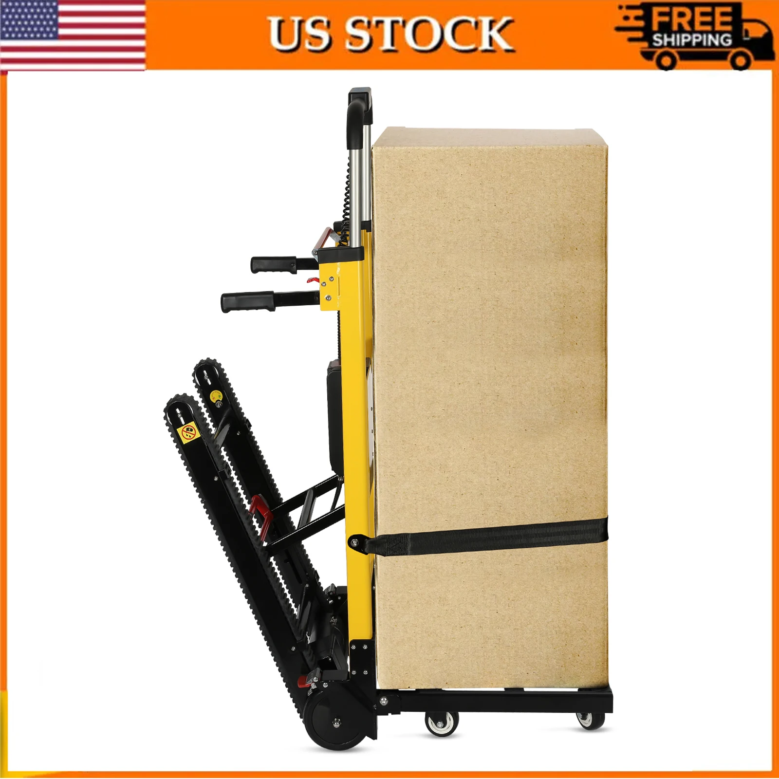 Electric Stair Climbing Hand Trucks 441 lbs Max Load Capacity Folding Stair Climbing Dolly with Rubber Tracks for Easy Moving
Electric Stair Climbing Hand Trucks 441 lbs Max Load Capacity Folding Stair Climbing Dolly with Rubber Tracks for Easy Moving