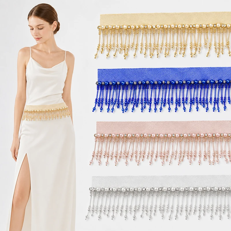 1/2Yards 5cm Beaded Lace Trim Fringes Sewing Women Tassel Fringe Mesh Fabric Dress Garment Trimmings Stitching DIY Accessories
1/2Yards 5cm Beaded Lace Trim Fringes Sewing Women Tassel Fringe Mesh Fabric Dress Garment Trimmings Stitching DIY Accessories