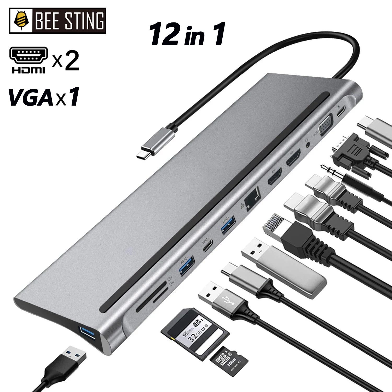 USB C Dock MST Dual HDMI Dual Screen Dual Display Adapter Hub,USB Type C Laptop Docking Station For ipad Pro 11 12.9 MacBook Pro
USB C Dock MST Dual HDMI Dual Screen Dual Display Adapter Hub,USB Type C Laptop Docking Station For ipad Pro 11 12.9 MacBook Pro