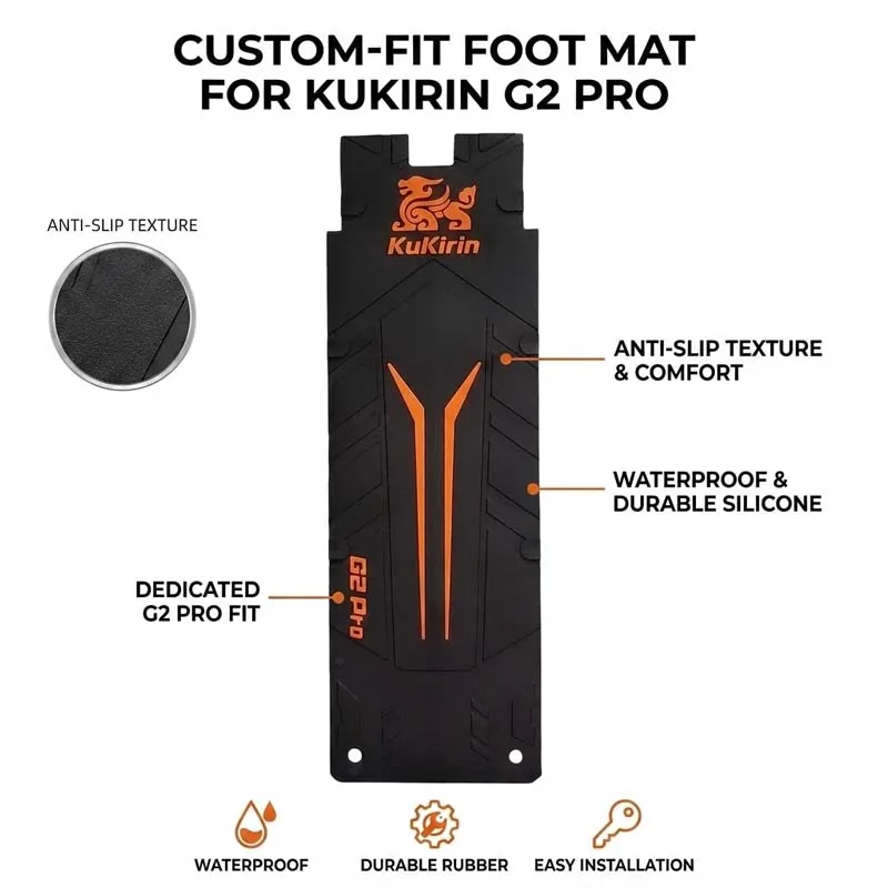 Anti-slip Wearproof Silicone Deck Pedal Mat Replacement Foot Pad for KuKirin G2 Pro Electric Scooter Accessories
Anti-slip Wearproof Silicone Deck Pedal Mat Replacement Foot Pad for KuKirin G2 Pro Electric Scooter Accessories