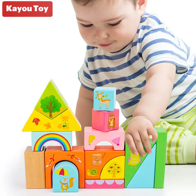 Colored Wooden Building Block Educational Creative Nordic Style Stacking Game Wood Toys for Baby Kids
Colored Wooden Building Block Educational Creative Nordic Style Stacking Game Wood Toys for Baby Kids