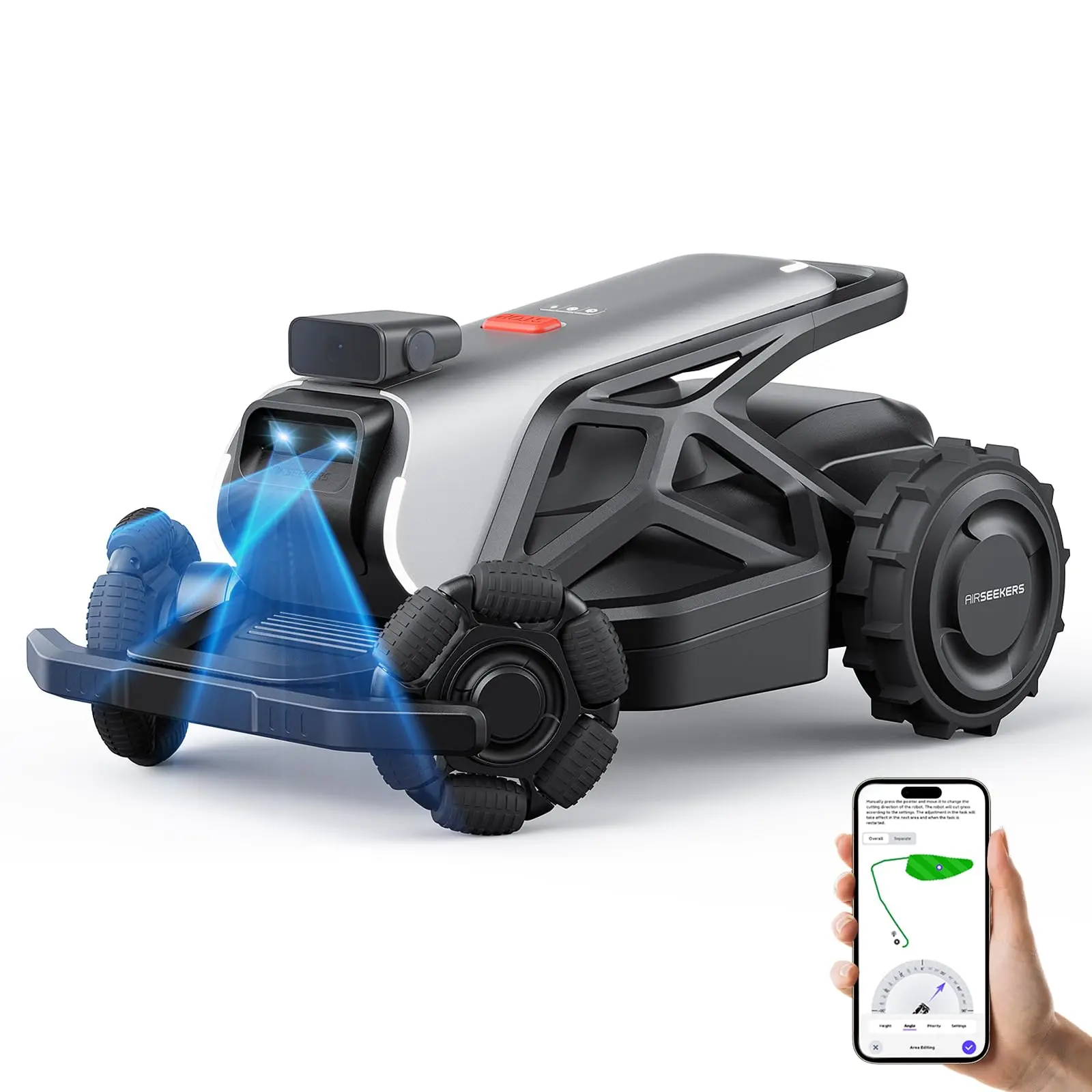 BIG DISCOUNT SALES PROMO Robot Lawn Mower 21.9V 15000mAh 328.5Wh, 65% Slope, 2400㎡ Mowing Area, AI Vision & RTK Auto-Mapping, 1
BIG DISCOUNT SALES PROMO Robot Lawn Mower 21.9V 15000mAh 328.5Wh, 65% Slope, 2400㎡ Mowing Area, AI Vision & RTK Auto-Mapping, 1